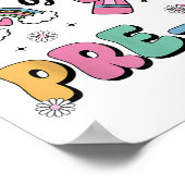 First Day Of Pre-k Grade Pencil Teacher Girls  ポスター (角)