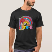 First Day Of Pre K Vibes Back To School Rainbow Tシャツ (正面)