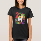 First Day Of School 2nd Grade No Prob Llama Teache Tシャツ (正面)