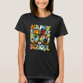 First Day Of School Happy Teacher Kid Welcome Back Tシャツ (正面)