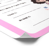 First Day of School Poster - Cute Printable Sign ポスター (角)