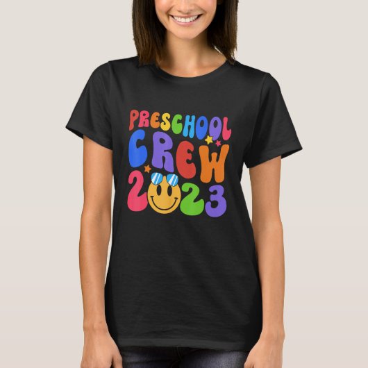 First Day Of School PreSchool Crew 2024 Back To Sc Tシャツ (正面)