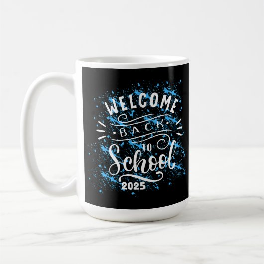 FIRST DAY OF SCHOOL WELCOME BACK TO SCHOOL 2025 コーヒーマグカップ (左)