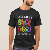 First Day Of School Welcome Back To School Nurse L Tシャツ (正面)