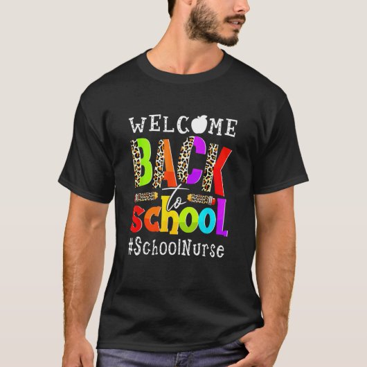 First Day Of School Welcome Back To School Nurse L Tシャツ (正面)