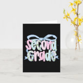 First Day Of Second Grade Floral Bundle For Teache カード (黄色い花)