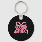 First Day Of Second Grade Floral Bundle For Teache キーホルダー (正面)