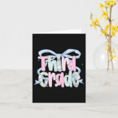 First Day Of Third Grade Floral Bundle For Teacher カード (黄色い花)