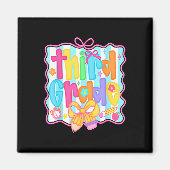 First Day Of Third Grade Floral Bundle For Teacher マグネット (正面)