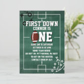 First Down Football 1st birthday 招待状 (スタンド正面)