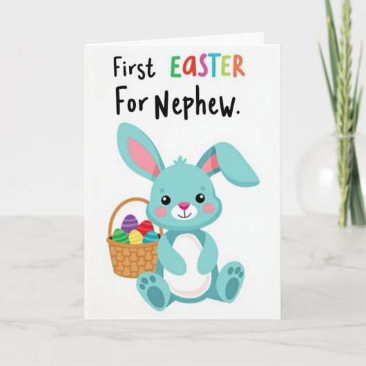 First Easter For Nephew Card カード (正面)