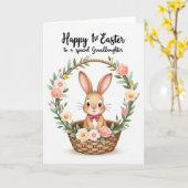 First Easter Granddaughter Card カード (黄色い花)
