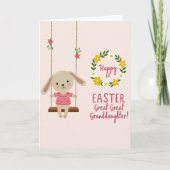 First Easter Great Granddaughter Card カード (正面)