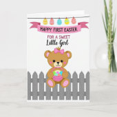 First Easter Sweet Girl Card カード (正面)