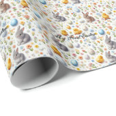 First Easter Wrapping Paper – Cute Bunnies, Chicks ラッピングペーパー (ロールコーナー)