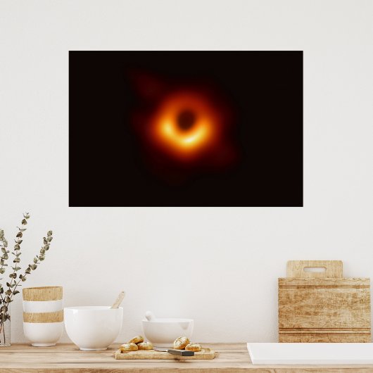 First Ever Image of a Black Hole 8K Resolution ポスター (キッチン)