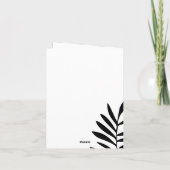 First Everything:母の日の葉の緑カード サンキューカード (裏面)