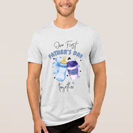 First Father's Day Together Matching outfit / Blue トライブレンドTシャツ