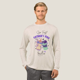 First Father's Day Together Matching outfit Purple トライブレンドTシャツ