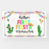 First Fiesta Mexican 1st Birthday Party Welcome 横断幕 (横)