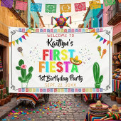 First Fiesta Mexican 1st Birthday Party Welcome 横断幕