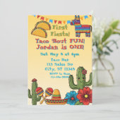 First Fiesta, Taco 'Bout One, 1st Birthday 招待状 (スタンド正面)
