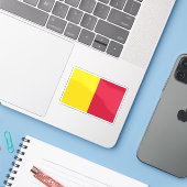 First flag of Andorra (1806–1866) シール (ノートパソコンとiPhone)