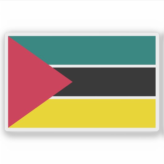 First flag of Mozambique (1974-1975) シール (正面)