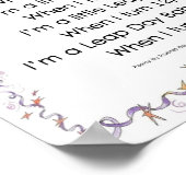 FIRST FOUR LEAP YEARS Poster 12.56" x 10.35" ポスター (角)