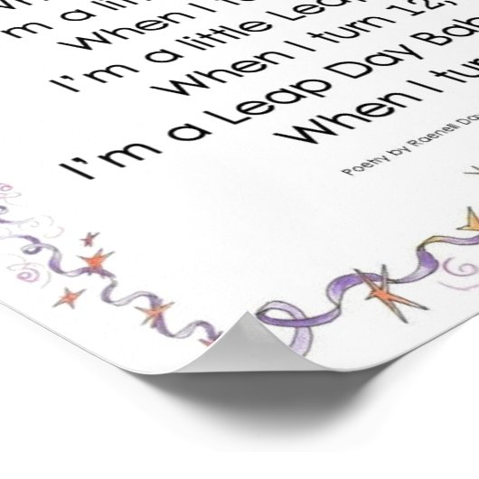 FIRST FOUR LEAP YEARS Poster 12.56" x 10.35" ポスター (角)