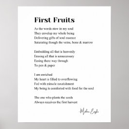 First Fruitsの詩感動的の壁のアートポスター ポスター