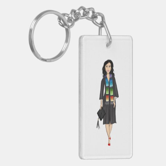 First-generation Latina Graduate Keychain キーホルダー (正面左)