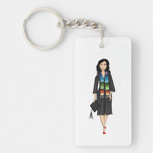 First-generation Latina Graduate Keychain キーホルダー (正面)