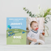 First Golf Birthday Invitations with photo 招待状 (スタンド正面)