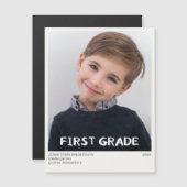 First Grade School Year Photo Keepsake Magnet (正面/裏面)