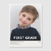 First Grade School Year Photo Keepsake Magnet (正面)