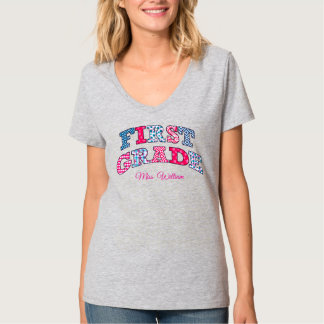 First Grade Teacher Custom School Class Tシャツ