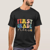 First Grade Vibes - 1St Grade Team Retro 1St Day O Tシャツ (正面)