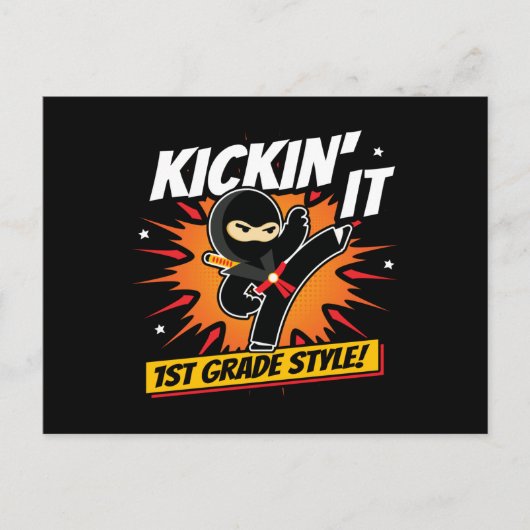 First Grader - Back To School - 1st Grade ポストカード (正面)