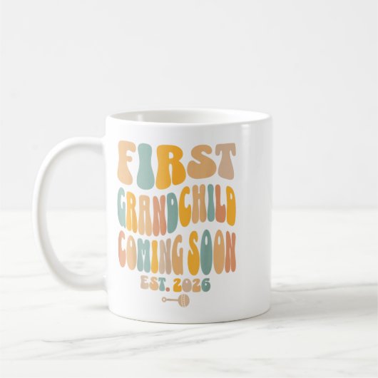 First Granhildの2026来年ベビー発表 コーヒーマグカップ (左)
