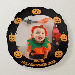 First Halloween Photo ラウンドクッション