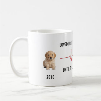 First Hello Last Goodbye Pet Timeline Mug コーヒーマグカップ
