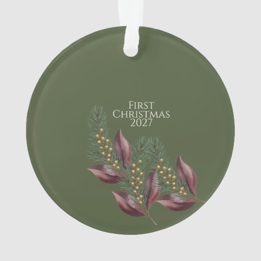 First Holiday Keepsake オーナメント (裏面)