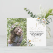 First Holy Communion写真あなた感謝していの招待状 招待状 (スタンド正面)