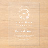 First Holy Communion アクリル招待状 (正面)
