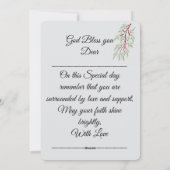 First Holy Communion  シーズンカード (裏面)