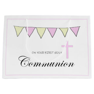 First Holy Communion ラージペーパーバッグ