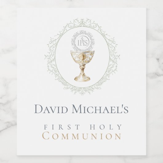 First Holy Communion ワインラベル (シングルラベル)