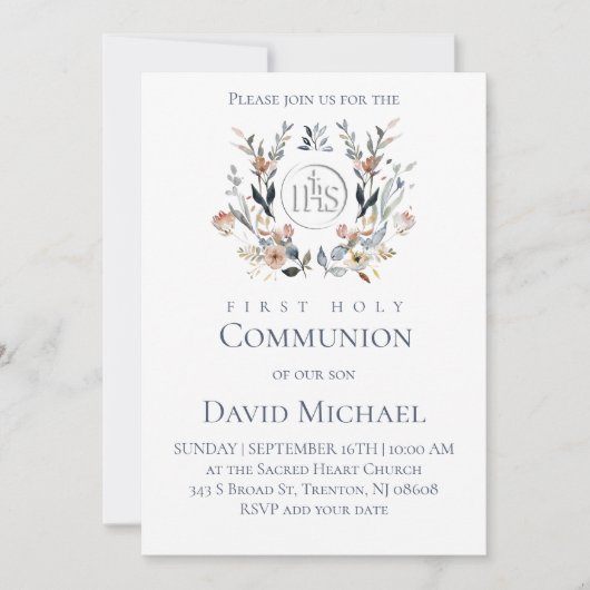 First Holy Communion  招待状 (正面)