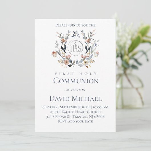 First Holy Communion  招待状 (スタンド正面)